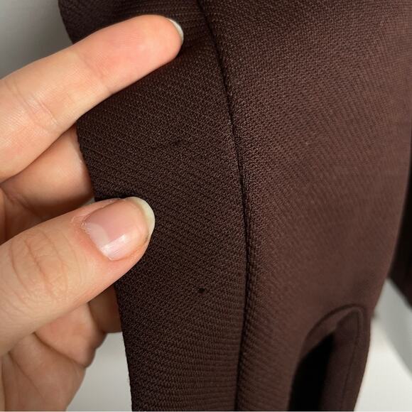 FREE PEOPLE Vintage Brown Jacket Womens Size Small Neutral Indie Sleaze Grunge - Picture 8 of 11